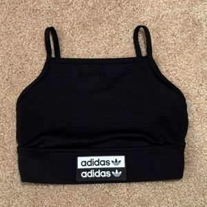 Woman’s Adidas black crop top/sports bra small